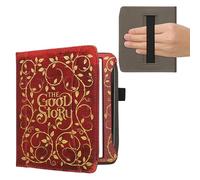 kwmobile Funda de Cuero sintético Compatible con Pocketbook Era/Era Color/Era Lite - Bolsillo y Agarre - Érase una Vez