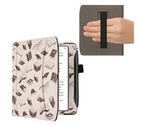kwmobile Funda de Cuero sintético Compatible con Pocketbook Era/Era Color/Era Lite - Bolsillo y Agarre - Libros