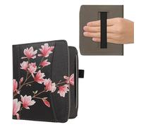 kwmobile Funda de Cuero sintético Compatible con Pocketbook Era/Era Color/Era Lite - Bolsillo y Agarre - Magnolias