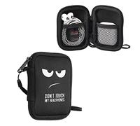 kwmobile Funda de Neopreno para Auriculares - Carcasa Universal de 6 x 9 CM con Cremallera para Cascos - Don't Touch my Headphones