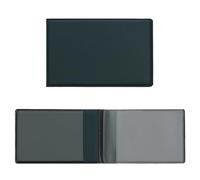 kwmobile Funda de piel sintética para identificación - Cartera plegable de 10 x 6.5 CM doblada para tarjetas DNI - petróleo