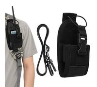 kwmobile Funda Holster para Garmin Alpha 300 200 100 / GPSMAP 67i 65s 66i 79s 79sc - Bolsa para GPS de Mano con Clip para cinturón - Soporte de Nailon - Negro