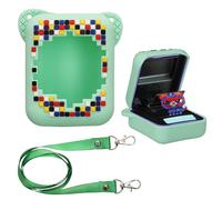 kwmobile Funda Mascota Virtual Compatible con Bitzee (2023) Interactive Toy Funda - Estuche Protector de Silicona Antigolpes - Verde/Multicolor