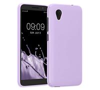kwmobile Funda para Alcatel 1 (5.0") Carcasa - Ultrafina de TPU y Silicona con Bordes elevados anticaídas - Lila