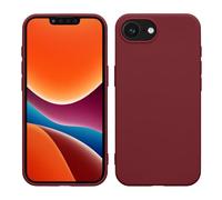 kwmobile Funda para Apple iPhone 17e / iPhone 16e Carcasa - Ultrafina de TPU y Silicona con Bordes elevados anticaídas - Violeta Burdeos