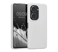 kwmobile Funda para ASUS Zenfone 10 / Zenfone 9 Carcasa - Ultrafina de TPU y Silicona con Bordes elevados anticaídas - Blanco Mate