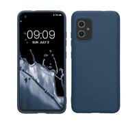 kwmobile Funda para ASUS Zenfone 8 Carcasa - Ultrafina de TPU y Silicona con Bordes elevados anticaídas - Azul Marino