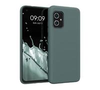 kwmobile Funda para ASUS Zenfone 8 Carcasa - Ultrafina de TPU y Silicona con Bordes elevados anticaídas - Verde Bosque