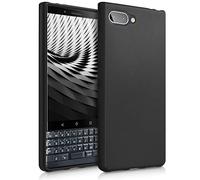 kwmobile Funda para Blackberry KEYtwo LE (Key2 LE) Carcasa - Ultrafina de TPU y Silicona con Bordes elevados anticaídas - Negro Mate
