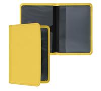 kwmobile Funda para carné de conducir - Estuche de neopreno para permiso de circulación con espacio para tarjetas - amarillo neón
