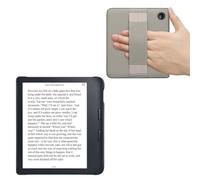 kwmobile Funda para e-Reader Kobo Libra 2 Case - Carcasa para E-Book de Cuero PU con Cinta de Mano - Gris