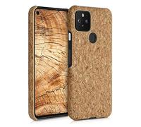 kwmobile Funda para Google Pixel 5 - Carcasa Protectora de Corcho para teléfono móvil - Cover Trasero rígido y Resistente