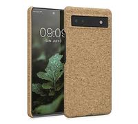kwmobile Funda para Google Pixel 6a - Carcasa Protectora de Corcho para teléfono móvil - Cover Trasero rígido y Resistente