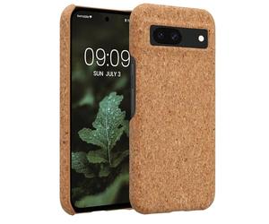 kwmobile Funda para Google Pixel 8a - Carcasa Protectora de Corcho para teléfono móvil - Cover Trasero rígido y Resistente