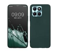 kwmobile Funda para Honor X6a Carcasa - Case TPU y Silicona Ultrafino - Antigolpes con Bordes elevados - Apto Carga inalámbrica - petróleo Metalizado