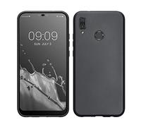 kwmobile Funda para Huawei P20 Lite Carcasa - Case TPU y Silicona Ultrafino - Antigolpes con Bordes elevados - Apto Carga inalámbrica - Gris Metalizado