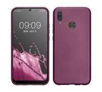 kwmobile Funda para Huawei P20 Lite Carcasa - Case TPU y Silicona Ultrafino - Antigolpes con Bordes elevados - Apto Carga inalámbrica - Lavanda Metalizado