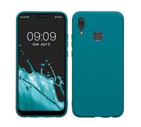 kwmobile Funda para Huawei P20 Lite Carcasa - Ultrafina de TPU y Silicona con Bordes elevados anticaídas - petróleo Mate