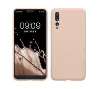 kwmobile Funda para Huawei P20 Pro Carcasa - Ultrafina de TPU y Silicona con Bordes elevados anticaídas - Beige Rosa Claro