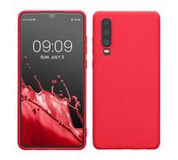kwmobile Funda para Huawei P30 Carcasa - Ultrafina de TPU y Silicona con Bordes elevados anticaídas - Rosa neón