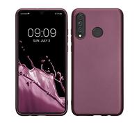 kwmobile Funda para Huawei P30 Lite Carcasa - Case TPU y Silicona Ultrafino - Antigolpes con Bordes elevados - Apto Carga inalámbrica - Lavanda Metalizado