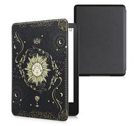 kwmobile Funda para Kindle Paperwhite 11ª Generación - Funda con Tapa y Cierre Magnético de Cuero Sintético para E-Book - Figuras del Tarot
