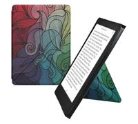 kwmobile Funda para Kobo Aura Edition 2 - Funda Plegable para Lector electrónico en Rosa Fucsia/Azul/Verde - postmodernista