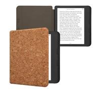 kwmobile Funda para Kobo Libra Colour - Carcasa Compatible con e-Book de Corcho - Case en marrón Claro