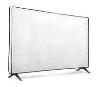 kwmobile Funda para Monitor 43" TV - Cubierta Protectora Textil para Pantalla de TV de Interior - Blanco