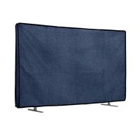 kwmobile Funda para Monitor 43" TV - Protector Antipolvo y antihuellas de Lino para Pantalla de TV - Gris Azulado