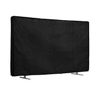 kwmobile Funda para Monitor 49-50" TV - Protector Antipolvo y antihuellas de Lino para Pantalla de TV - Negro