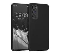 kwmobile Funda para Motorola Edge 30 Carcasa - Ultrafina de TPU y Silicona con Bordes elevados anticaídas - Negro Mate
