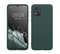 kwmobile Funda para Motorola Moto E13 Carcasa - Ultrafina de TPU y Silicona con Bordes elevados anticaídas - Azul Verdoso