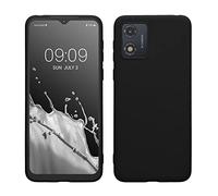 kwmobile Funda para Motorola Moto E13 Carcasa - Ultrafina de TPU y Silicona con Bordes elevados anticaídas - Negro Mate