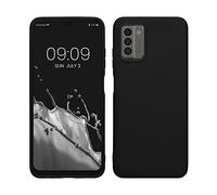 kwmobile Funda para Nokia G22 Carcasa - Ultrafina de TPU y Silicona con Bordes elevados anticaídas - Negro