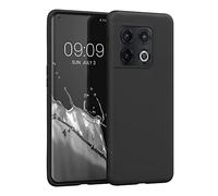 kwmobile Funda para OnePlus 10 Pro 5G Carcasa - Ultrafina de TPU y Silicona con Bordes elevados anticaídas - Negro Mate