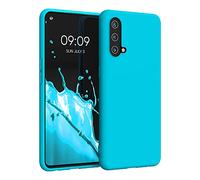 kwmobile Funda para OnePlus Nord CE 5G Carcasa - Ultrafina de TPU y Silicona con Bordes elevados anticaídas - Glaciar Cool