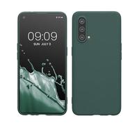 kwmobile Funda para OnePlus Nord CE 5G Carcasa - Ultrafina de TPU y Silicona con Bordes elevados anticaídas - Azul Verdoso