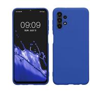 kwmobile Funda para Samsung Galaxy A13 4G Carcasa - Ultrafina de TPU y Silicona con Bordes elevados anticaídas - Azul báltico