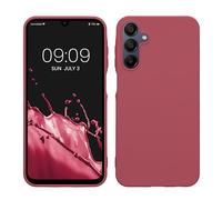 kwmobile Funda para Samsung Galaxy A15 5G Carcasa - Ultrafina de TPU y Silicona con Bordes elevados anticaídas - Rosa Oscuro