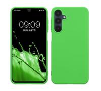 kwmobile Funda para Samsung Galaxy A16 5G Carcasa - Ultrafina de TPU y Silicona con Bordes elevados anticaídas - Verde Lima