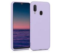 kwmobile Funda para Samsung Galaxy A20e Carcasa - Ultrafina de TPU y Silicona con Bordes elevados anticaídas - Lila