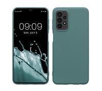 kwmobile Funda para Samsung Galaxy A23 4G / 5G Carcasa - Ultrafina de TPU y Silicona con Bordes elevados anticaídas - Noche ártica