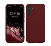 kwmobile Funda para Samsung Galaxy A34 5G Carcasa - Ultrafina de TPU y Silicona con Bordes elevados anticaídas - Violeta Burdeos