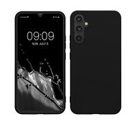 kwmobile Funda para Samsung Galaxy A34 5G Carcasa - Ultrafina de TPU y Silicona con Bordes elevados anticaídas - Negro