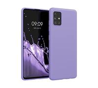 kwmobile Funda para Samsung Galaxy A51 Carcasa - Ultrafina de TPU y Silicona con Bordes elevados anticaídas - Lavanda