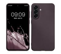 kwmobile Funda para Samsung Galaxy A56 5G Carcasa - Case TPU y Silicona Ultrafino - Antigolpes con Bordes elevados - Apto Carga inalámbrica - Frambuesa metálico