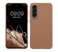 kwmobile Funda para Samsung Galaxy A56 5G Carcasa - Ultrafina de TPU y Silicona con Bordes elevados anticaídas - café Capuchino