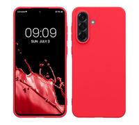 kwmobile Funda para Samsung Galaxy A56 5G Carcasa - Ultrafina de TPU y Silicona con Bordes elevados anticaídas - Rosa neón