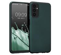 kwmobile Funda para Samsung Galaxy M13 Carcasa - Case TPU y Silicona Ultrafino - Antigolpes con Bordes elevados - Apto Carga inalámbrica - petróleo Metalizado